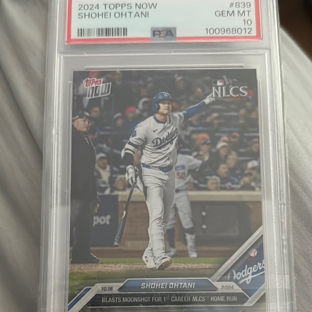 Topps Now Shohei Ohtani Baseball Card - Blue psa 10
